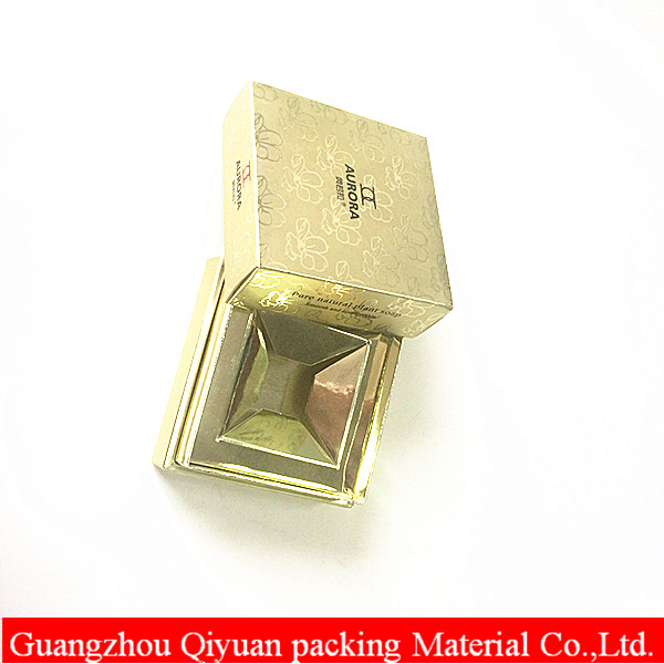 China Supplier Recycle Gold Glossy Packaging Paper luxury gift box for soap