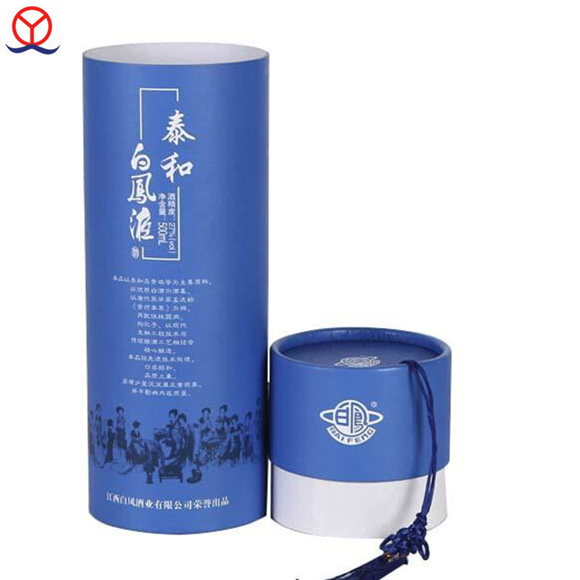 2018 China Export Custom Print Cardboard Paper Hat Tube Mystery Tea Packing Box
