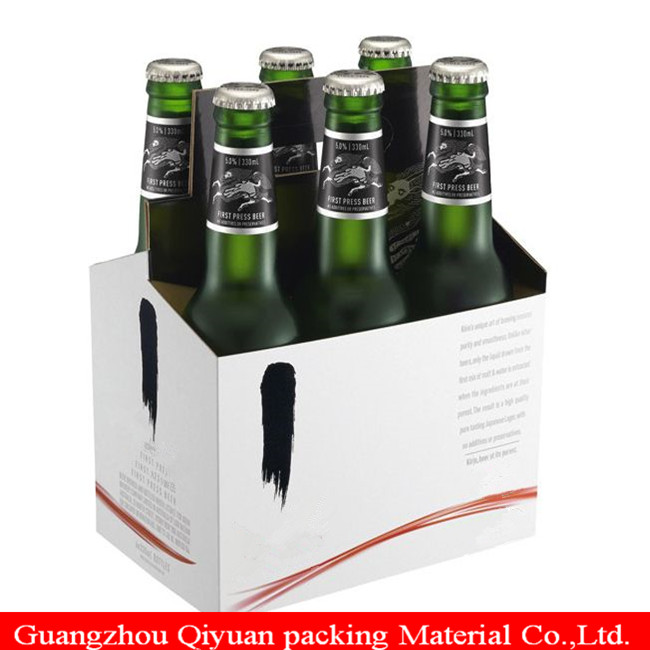 2018 Cardboard Paper Recycle Disposable Print Custom Shipping Dividers Wine Box Without Lid For Beer