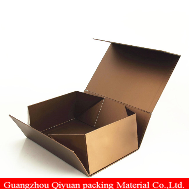 2018 Alibaba Rigid Cardboard Handmade Folding Paper Flat Holographic Gift Box For Sale