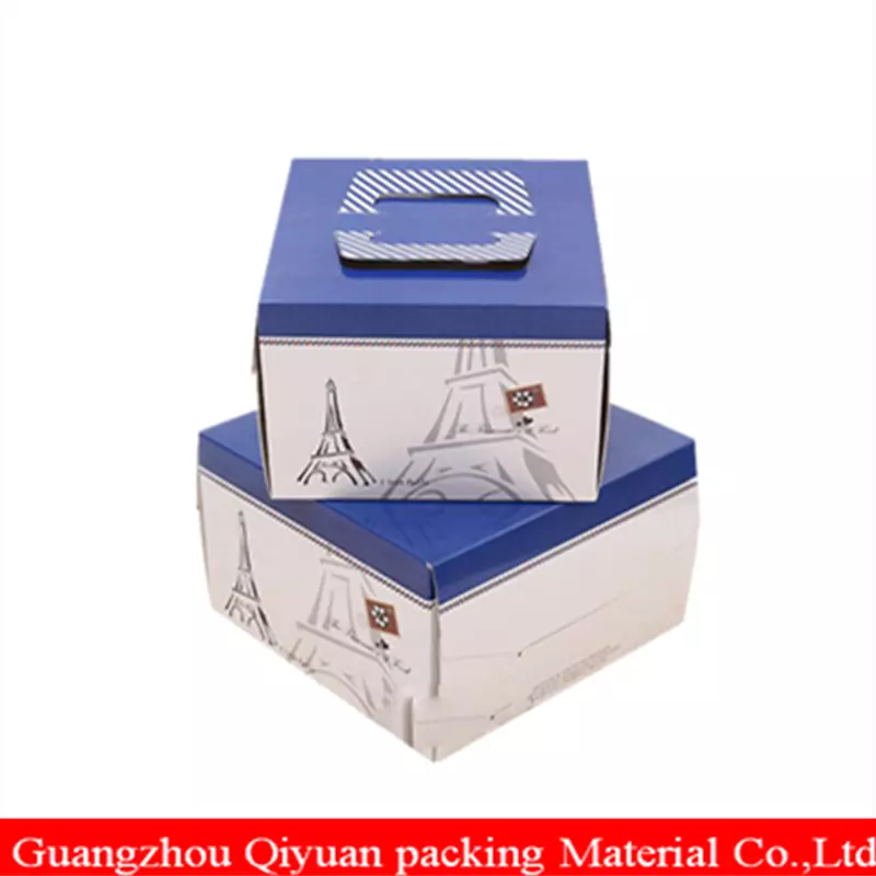 Custom Printing Food Grade Recycle Paper Disposable Paper Lunch Box For Cake