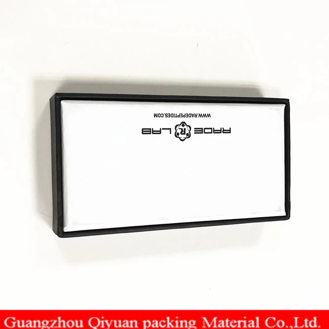 Custom Golden Foil Logo Rigid Paper Cardboard Small Gift Box With Foam Tray For 5 PCS Small Bottle