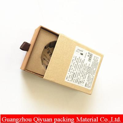 Guangzhou Custom small printed Color sliding drawer soap gift box whth ribbon