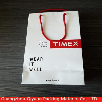 shopping/gift/bakery cheap small flat handle kraft paper bag with logo print