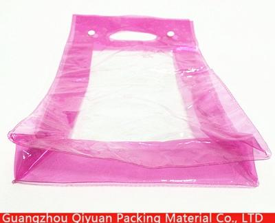 Customized waterproof ziplock shopping plastic transparent pvc messenger bag