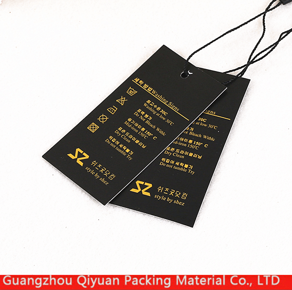 Custom design printed brand logo garment clothing tag