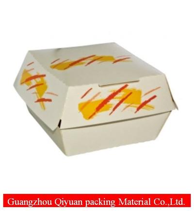 Hot sell custom printed cardboard min paper packing burger box