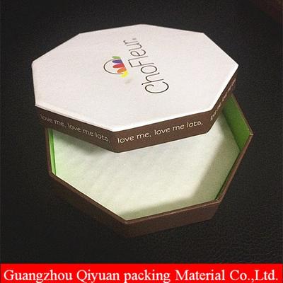 luxury hexagonal rigid cardboard packaging chocolate food boxes