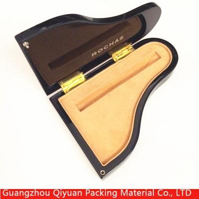 Custom high glossy black Piano shape business gift set luxury wooden pen box