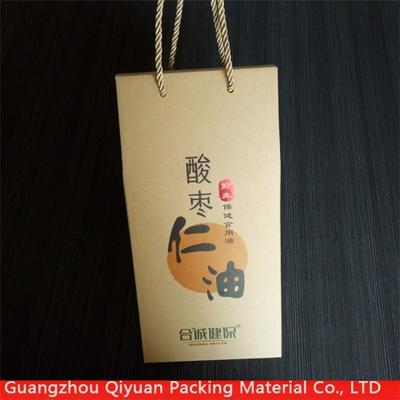 Features creative kraft paper bag/bottled oil product or food box packaging