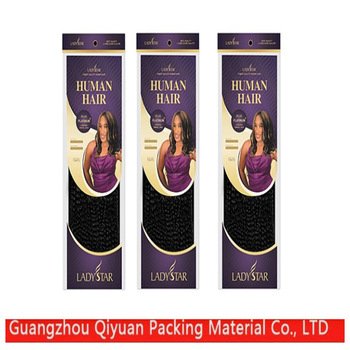 Custom High grade durable leading fashion hair extension packaging