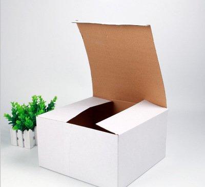 Customized white corrugated folding paper packing box