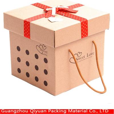 High Quality foldable custom small cogguated carton box recycled carton perforate carton box