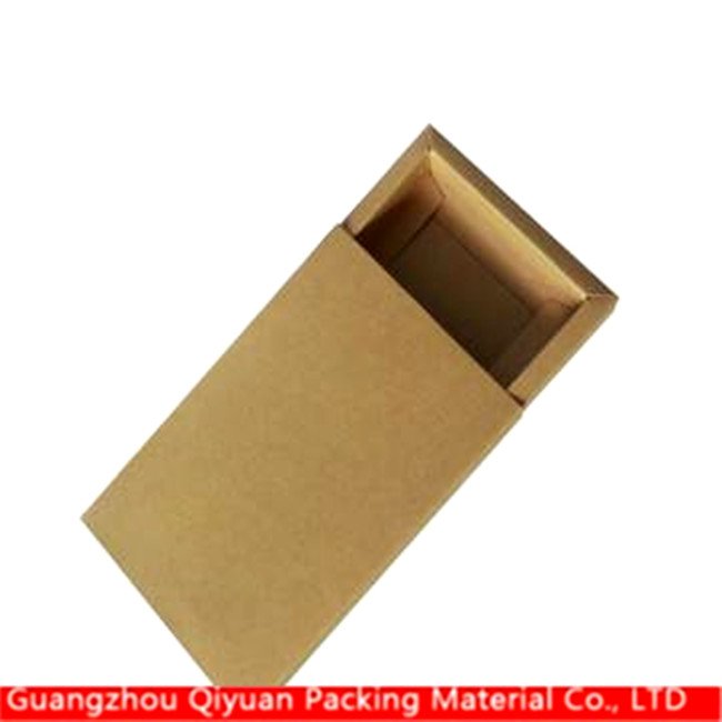 Kraft paper drawer opening slide box packaging for gift