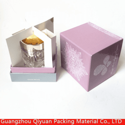 Custom Guangzhou Luxury  paper  cosmetic packaging box with printing on cover box