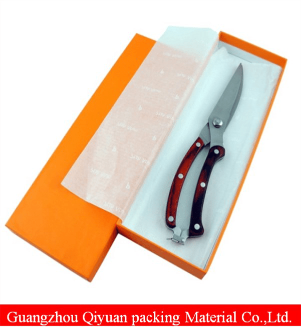 cheap coardboard paper scissor packing box with customized logo