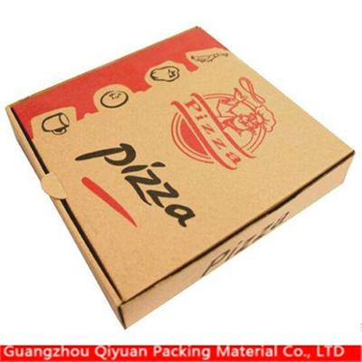 Custom printed Eco friendly f-flute corrugated cardboard pizza slice boxes