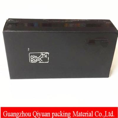 Wholesale Cheap Black Siliver Logo Glossy Cardboard Sex Toy Packaging Box
