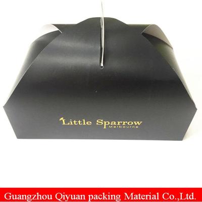 Black Color Cardboard Paper High Quality Pop Mini Cake Packaging