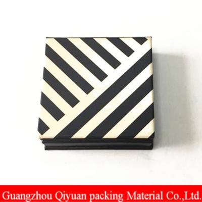 Small black and white cardboard paper high quality single eyeshadow packaging