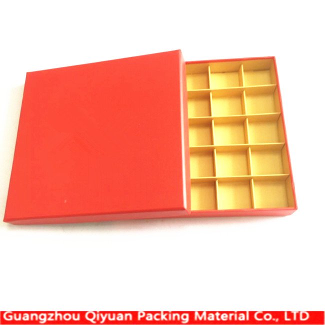 Guangzhou Export Cardboard Paper Golden Dividers Gift Box Used Cookie Packaging With Inserts