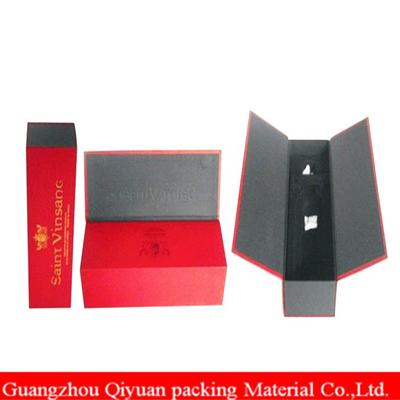 Hard Case Book Shaped Paperboard Liquid Carton Packaging For Wine Bottle Charms