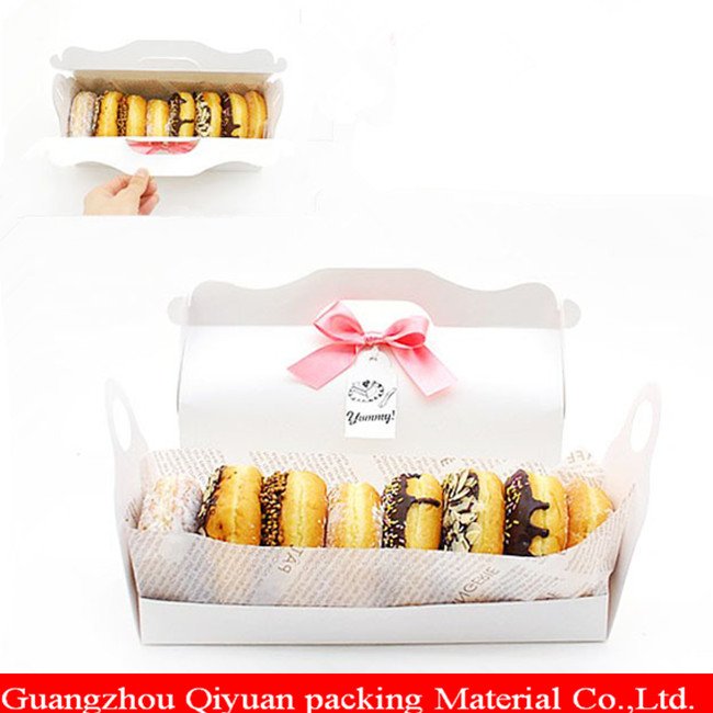 Wholesale Disposable Custom Printed food packaging paper donut packaging box