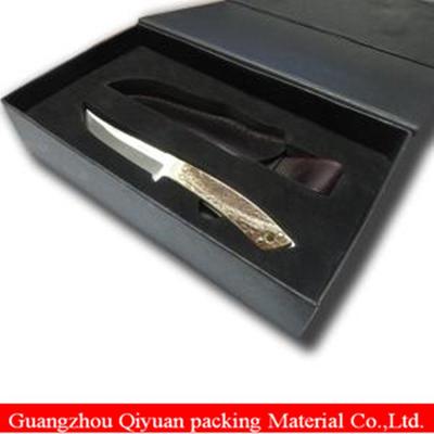 OEM Size Acceptable Black Paperboard Cutter Knife Packaging Box