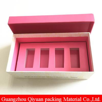 Pink Print Cardboard Paper Small Shot Glass Storage Box With Inner Tray