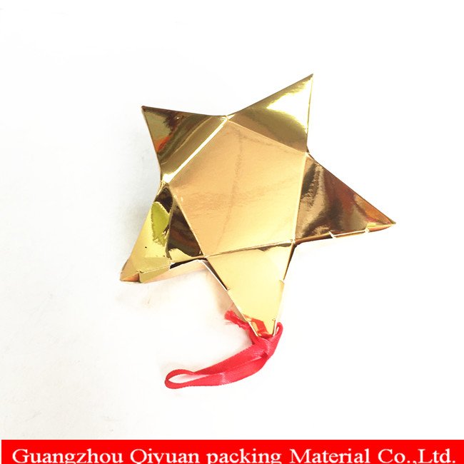Gift Packaging Gold Paper Foil O Shape Accept Balloon Box