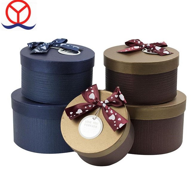 Cardboard Paper Candy Packaging Hat Round Cylindric Decorative Gift Boxes With Lid For Chirdren
