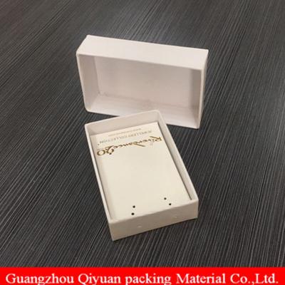 2018 White Cardboard Paper Gift Parts Packaging Vintage Small Jewelry Box
