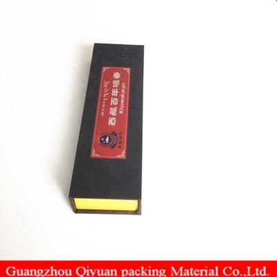 Custom Design Long Book Shaped Turnover Cardboard Paper Gift Packaging Ginseng Box