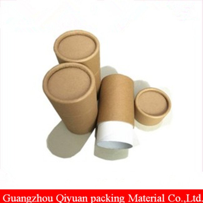 Custom Design Packaging Used Empty Cardboard Rigid Cylindric Kraft Paper Tube Box