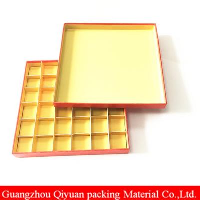 2018 Custom Printing Golden Divide Paper Disposable Take Away Chinese Food Box For Chocolate Packaging