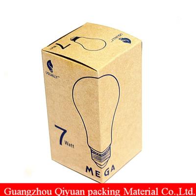 Electronic Industiral Used Wholesale Flat Shipping Recycle Kraft Paper Light Bulb Box,Bronw Led Bulb Packaging Box