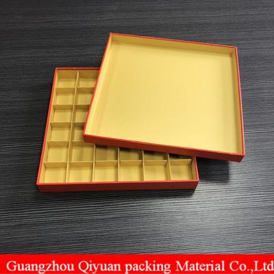 Golden Tray Empty Luxury Chocolate Box Paper Handmade Chocolate Packaging Box For Gift