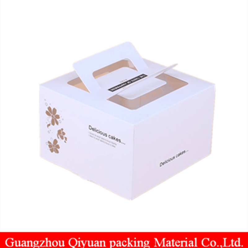 Custom Printing Food Grade Recycle Paper Disposable Paper Lunch Box For Cake