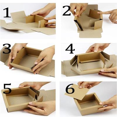 Brown Kraft Double Wrapping Custom Design A4 Size Paper Storage Box With Lided Packaging Flower Shipping Boxes