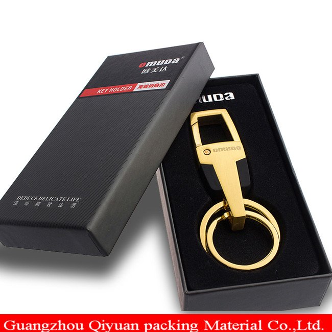 Elgant Black Matt Cardboard Paper Custom Mini Car Key Gift Box With Lid