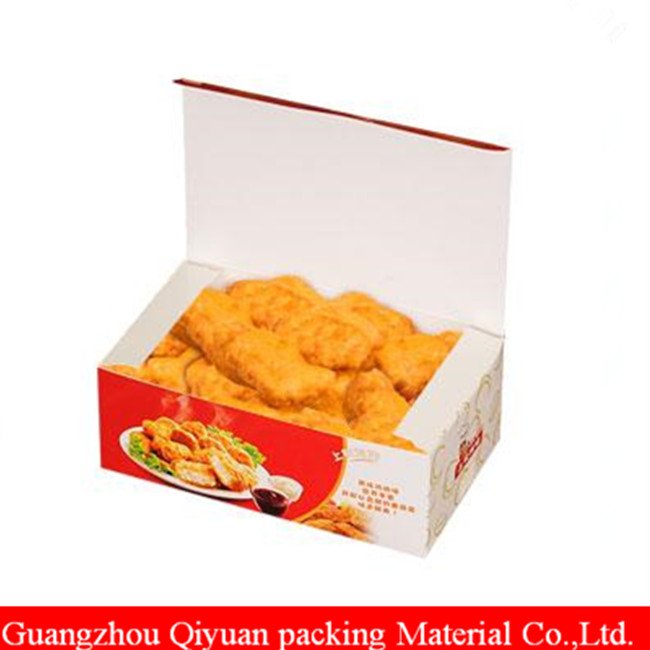 Custom Disposable Paper TakeAway Food Box Design, Recycle Print Hot Roast Chicken Box