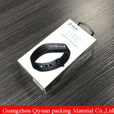 Hanged OEM Custom Size Turnover Paper Print Single Electronic Sport Watch Box For Men