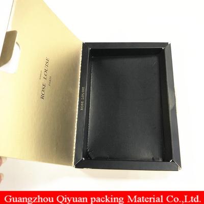 New Type Book Shaped Turnover 300GSM Cosmetic Packaging Golden Paper Box Custom Printed