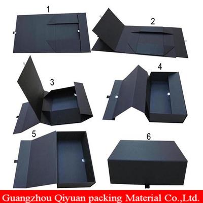 Manufacturer Factory Black Cardboard Foldable Flat Shipping Custom Recycle Wholesale Paper Mache Boxes