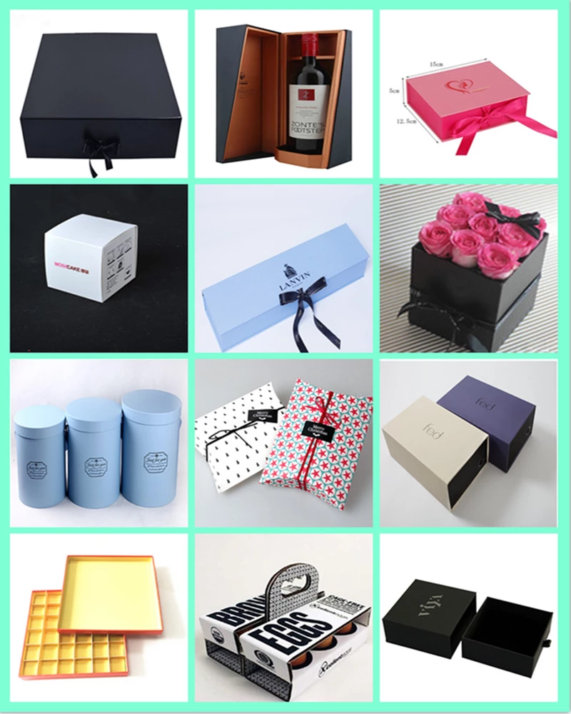 CMYK Colored Printed Different Sized Corrugated Paper Portable Gift Boxes For Wine Glass