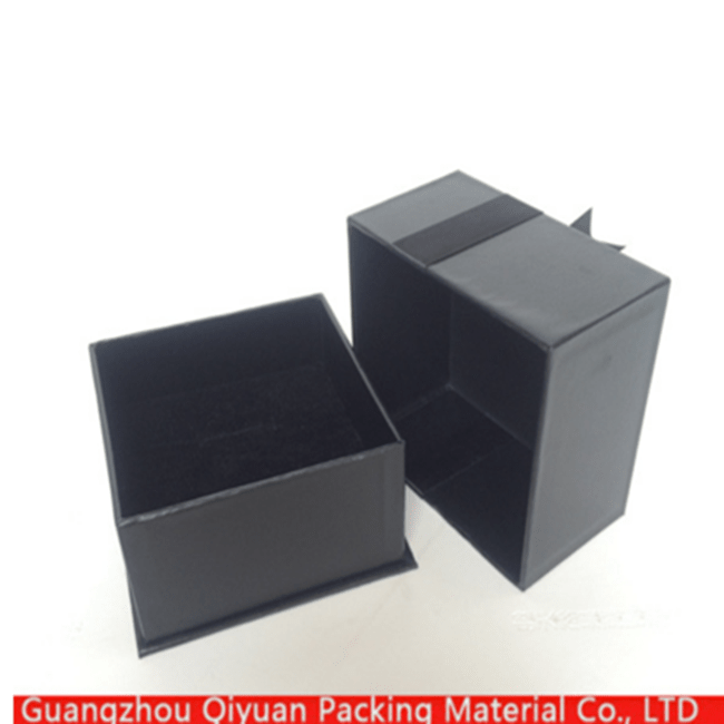 Paper Material Top Quality Cardboard Black Rigid Custom Earring Boxes And Packaging