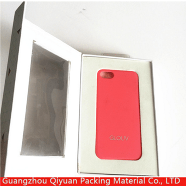 2018 Book Shaped White Cardboard Paper OEM Wholesale Mobile Phone Case Gift Box