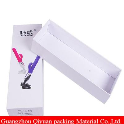 Plain White Cardboard Bottom With Lid Interesting Adult Toy Packaging Box