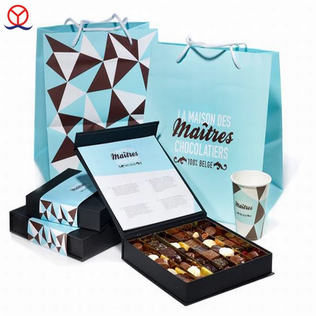 Different Type Cadraboard Paper Food Packaging Used Chocolate Presentation Box