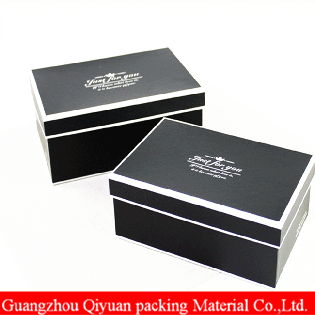 2018 Alibaba Wholesale Luxury Printing Cardboard Paper Custom Black Kraft Box